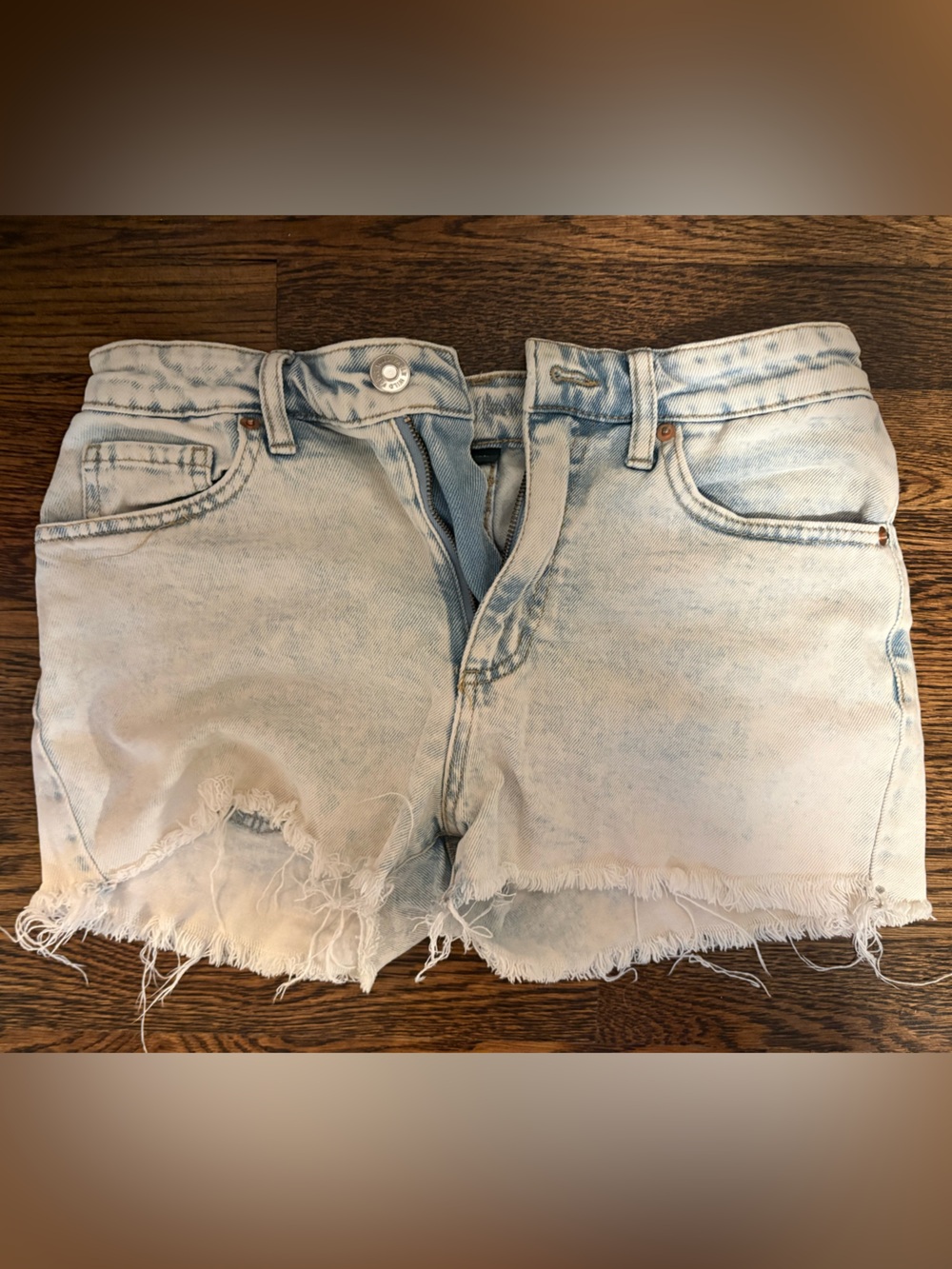 wild fable Light Wash Distressed Denim Shorts